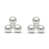 Thumbnail Image 1 of Yoko London Freshwater Cultured Pearl Earrings Diamond Accents 18K White Gold