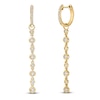 Thumbnail Image 3 of Brilliant Moments Diamond Hoop Drop Earrings 1/2 ct tw 14K Yellow Gold