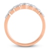 Thumbnail Image 2 of Pink & White Diamond Multi-Row Ring 1 ct tw 14K Rose Gold