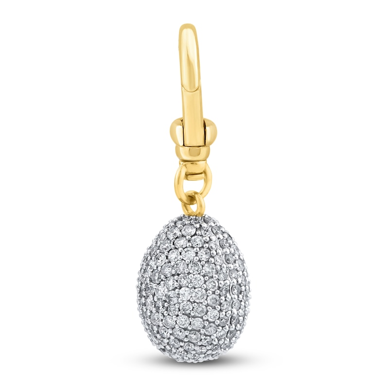 Main Image 1 of Charm'd by Lulu Frost New Beginnings Diamond Egg Charm 1 ct tw Diamonds 10K Two-Toned Gold