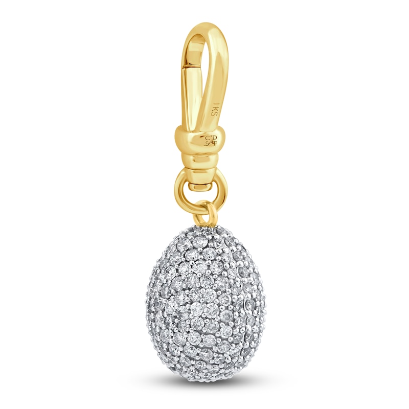 Main Image 2 of Charm'd by Lulu Frost New Beginnings Diamond Egg Charm 1 ct tw Diamonds 10K Two-Toned Gold