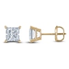 Thumbnail Image 1 of Princess-Cut Lab-Created Diamond Solitaire Stud Earrings 3 ct tw 14K Yellow Gold (F/SI2)