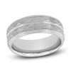 Thumbnail Image 1 of Men's Hammered Wedding Band Tungsten Carbide 8mm