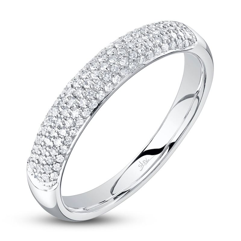 Main Image 2 of Shy Creation Diamond-Lined Band 1/4 ct tw 14K White Gold SC22009292V2