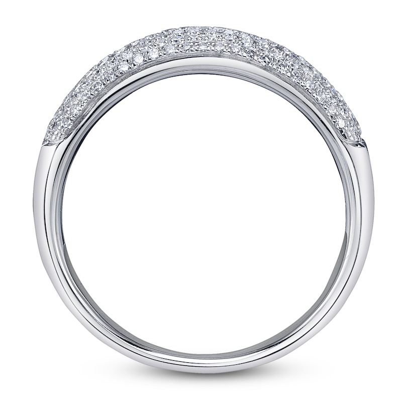 Main Image 4 of Shy Creation Diamond-Lined Band 1/4 ct tw 14K White Gold SC22009292V2