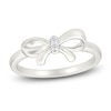 Thumbnail Image 1 of Diamond Accent Bow Ring Sterling Silver