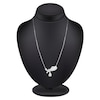 Thumbnail Image 3 of Pear-Shaped Lab-Created Diamond Drop Bow Necklace 1-1/2 ct tw 14K White Gold