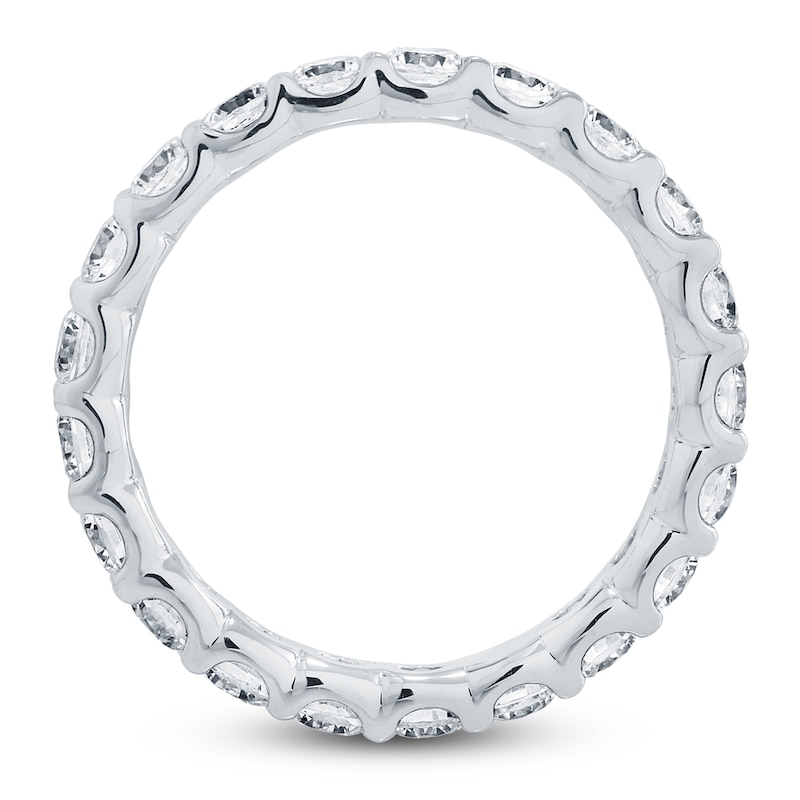 Main Image 2 of Certified Round-Cut Diamond Eternity Band 1-5/8 - 2 ct tw 14K White Gold