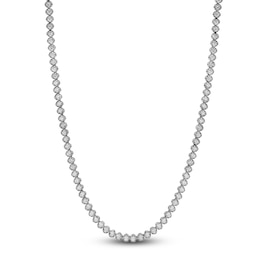 Blue Nile X Jared Diamond Tennis Necklace 10 ct tw 14K White Gold 18&quot;