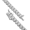 Thumbnail Image 3 of Blue Nile X Jared Diamond Tennis Necklace 10 ct tw 14K White Gold 18&quot;