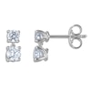 Thumbnail Image 2 of Blue Nile X Jared Diamond Two-Stone Dangle Earrings 1 ct tw 14K White Gold