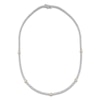 Thumbnail Image 1 of Blue Nile X Jared Oval & Round-Cut Diamond Tennis Necklace 6 ct tw 14K Two-Tone Gold 18"