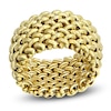 Thumbnail Image 1 of Italia D'Oro Woven Riso Link Ring 14K Yellow Gold