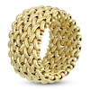 Thumbnail Image 2 of Italia D'Oro Woven Riso Link Ring 14K Yellow Gold