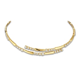 Matinee by A Link Diamond Bangle Bracelet 1-7/8 ct tw 18K Yellow Gold