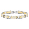 Thumbnail Image 1 of Men's Diamond Link Bracelet 1/2 ct tw Stainless Steel & Yellow Ion Plating 8.25&quot;