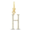 Thumbnail Image 1 of Charm'd by Lulu Frost Diamond Letter H Charm 1/10 ct tw Pavé Round 10K Yellow Gold