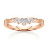 Thumbnail Image 1 of J'Lure Lab-Created Diamond Scalloped Wedding Band 1/5 ct tw 18K Rose Gold