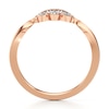 Thumbnail Image 2 of J'Lure Lab-Created Diamond Scalloped Wedding Band 1/5 ct tw 18K Rose Gold