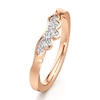 Thumbnail Image 4 of J'Lure Lab-Created Diamond Scalloped Wedding Band 1/5 ct tw 18K Rose Gold