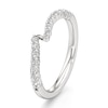 Thumbnail Image 4 of J'Lure Lab-Created Diamond Contour Wedding Band 1/3 ct tw 18K White Gold