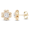 Thumbnail Image 1 of Unspoken Diamond Halo Stud Earrings 1 ct tw 14K Yellow Gold