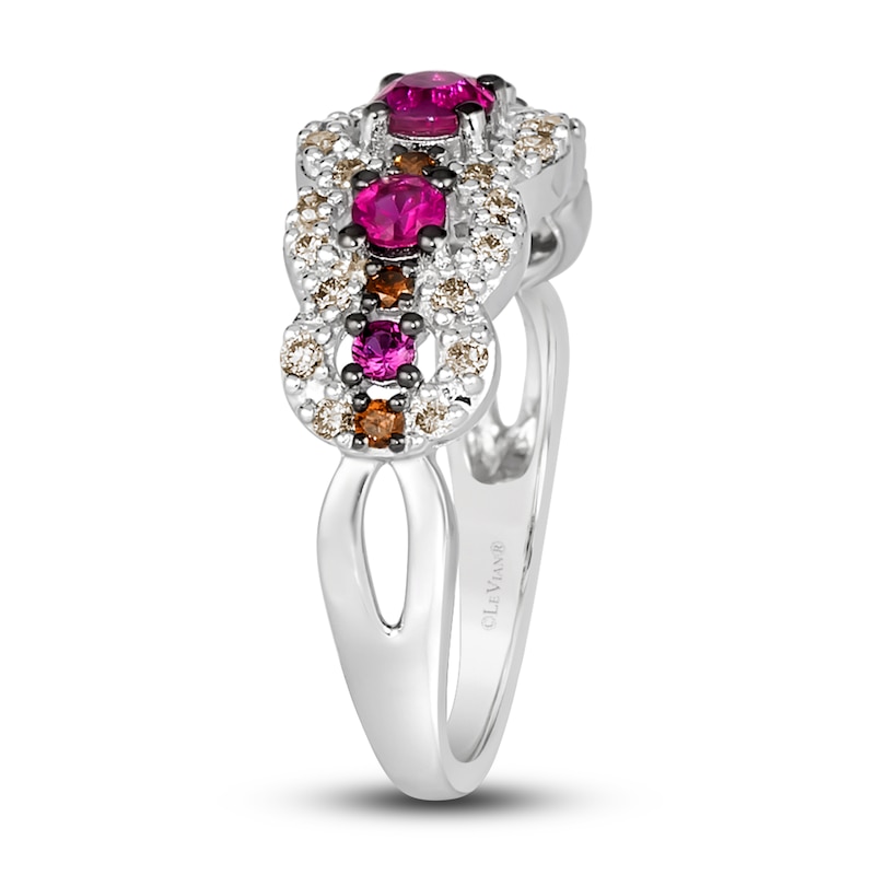 Main Image 4 of Le Vian Natural Ruby Ring 1/3 ct tw Diamonds 14K Vanilla Gold