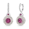 Thumbnail Image 0 of Le Vian Natural Ruby Drop Earrings 7/8 ct tw Diamonds 14K Vanilla Gold