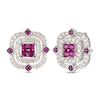 Thumbnail Image 0 of Le Vian Natural Ruby Earrings 7/8 ct tw Diamonds 14K Vanilla Gold