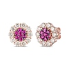 Thumbnail Image 0 of Le Vian Natural Ruby Stud Earrings 7/8 ct tw Diamonds 14K Strawberry Gold