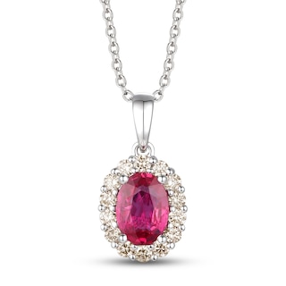 Le Vian Natural Ruby Necklace 1/4 ct tw Diamonds 14K Vanilla Gold | Jared