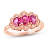 Thumbnail Image 0 of Le Vian Natural Ruby Ring 1/6 ct tw Diamonds 14K Strawberry Gold