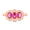 Thumbnail Image 1 of Le Vian Natural Ruby Ring 1/6 ct tw Diamonds 14K Strawberry Gold