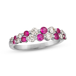 Le Vian Natural Ruby Ring 1/2 ct tw Diamonds 14K Vanilla Gold