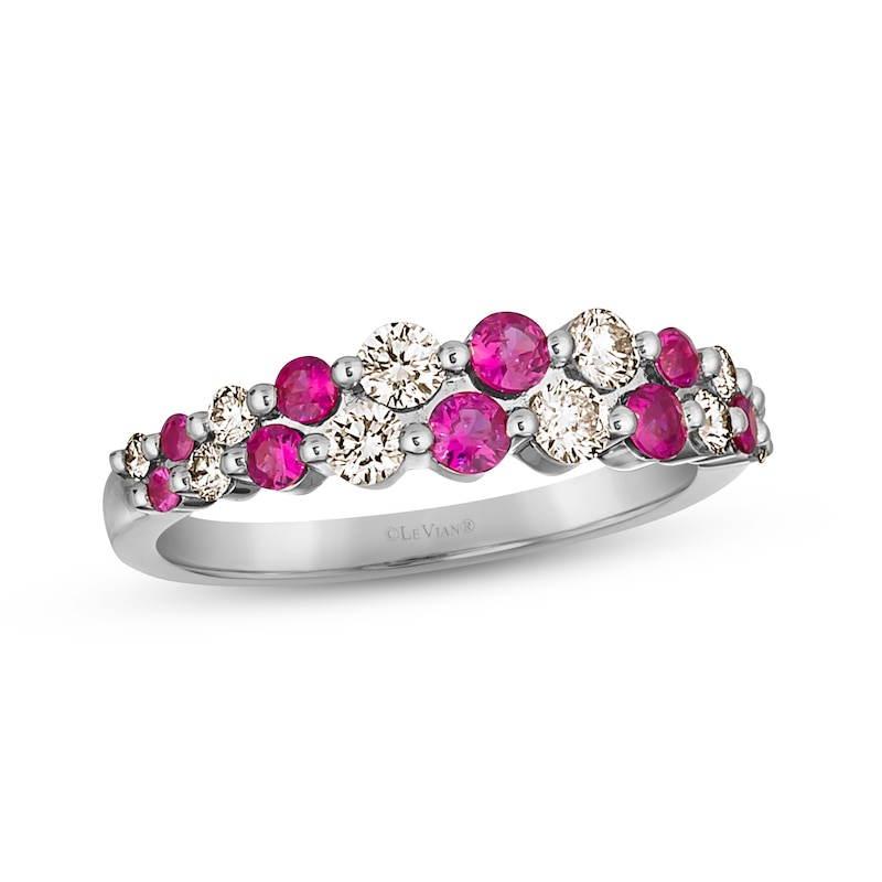 Le Vian Natural Ruby Ring 1/2 ct tw Diamonds 14K Vanilla Gold