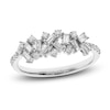 Thumbnail Image 1 of Diamond Ring 7/8 ct tw Round/Baguette 14K White Gold