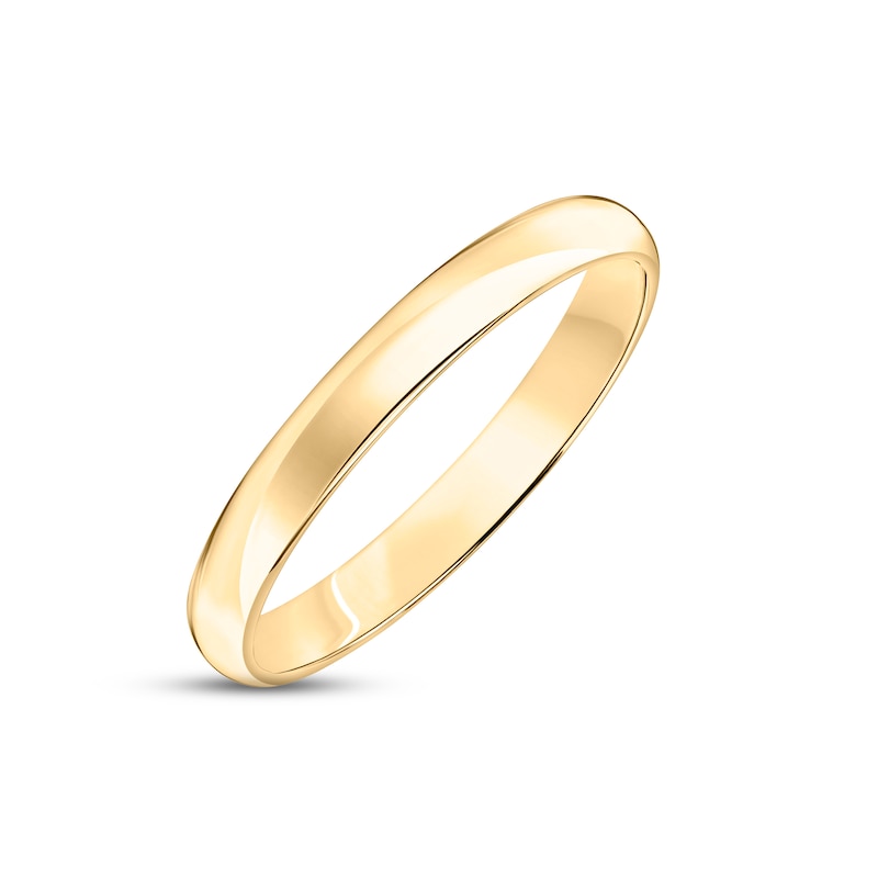 Polished Wedding Band 14K Yellow Gold 3.0mm