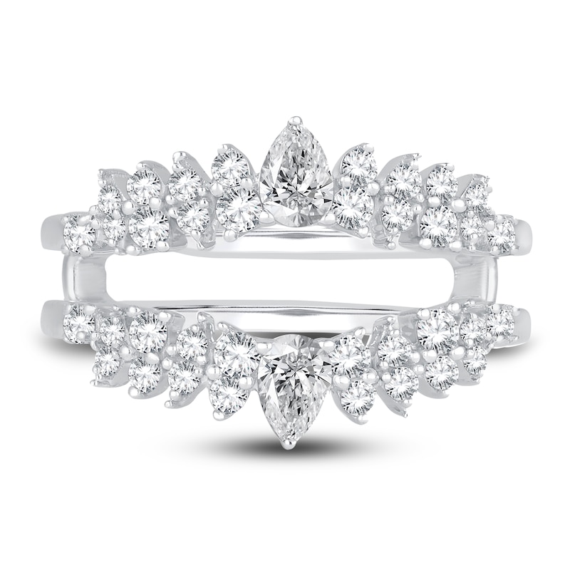 Main Image 3 of Diamond Enhancer Ring 1 ct tw Round 14K White Gold