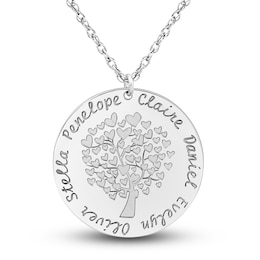 Polished Script Name Plate Necklace Sterling Silver/14K Yellow
