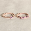 Thumbnail Image 4 of Juliette Maison Natural White Sapphire & Natural Amethyst Ring 10K Yellow Gold