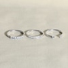 Thumbnail Image 3 of Juliette Maison Natural Aquamarine Half Eternity Ring 10K Rose Gold