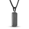 Thumbnail Image 3 of Men's Diamond Accent Pendant Necklace 1/20 ct tw Round Stainless Steel/Black Titanium 22&quot;