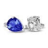 Thumbnail Image 2 of Blue & White Lab-Created Sapphire Ring 10K White Gold