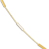 Thumbnail Image 2 of Bar Station Necklace White Enamel 14K Yellow Gold 18&quot;