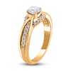 Thumbnail Image 2 of Diamond Twist Engagement Ring 3/4 ct tw Round 14K Yellow Gold