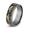 Thumbnail Image 2 of Deer Fight Wedding Band Tantalum/14K Yellow Gold 7.5mm