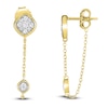 Thumbnail Image 1 of Diamond Drop Earrings 1/4 ct tw Round 14K Yellow Gold