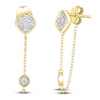 Thumbnail Image 2 of Diamond Drop Earrings 1/4 ct tw Round 14K Yellow Gold