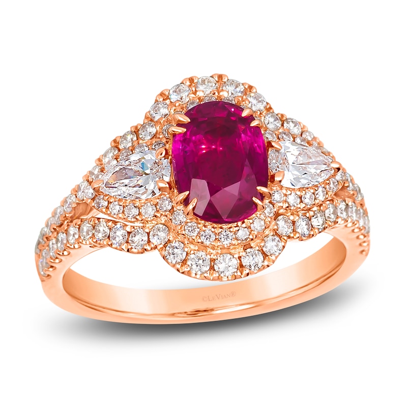 Le Vian Natural Ruby Ring 1 ct tw Diamonds 18K Strawberry Gold | Jared