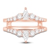 Thumbnail Image 3 of Diamond Enhancer Ring 7/8 ct tw Round/Pear 14K Rose Gold